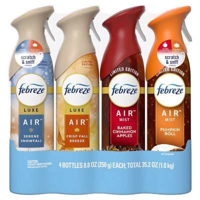 febreze air freshener scent pk effects club various sams samsclub