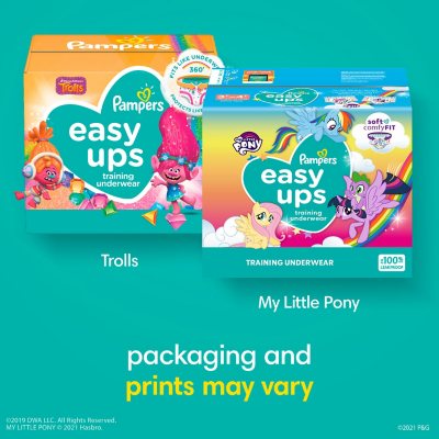 Pampers Easy Ups Girls, Size 2-3T, Diapers & Training Pants