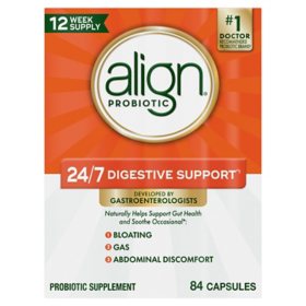 Align Probiotic Supplement for Daily Digestive Health Capsules  84 ct.