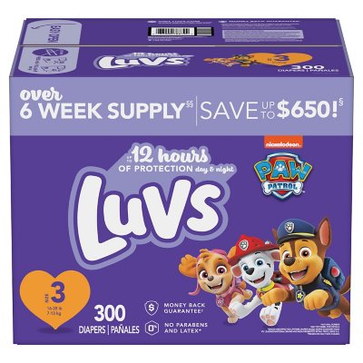 luvs diapers size 6 sam's club