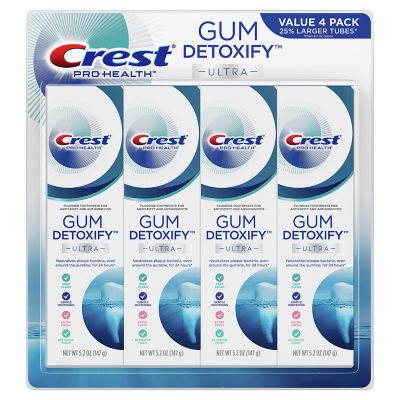 Crest ProHealth Gum Detoxify Ultra Toothpaste (5.2 oz., 4 pk.) Sam's