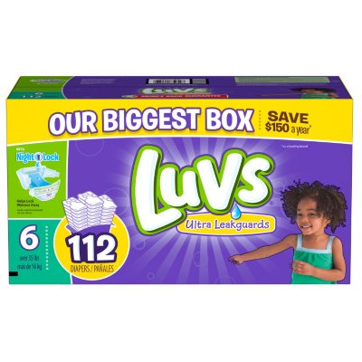 Sam's club best sale diapers size 6