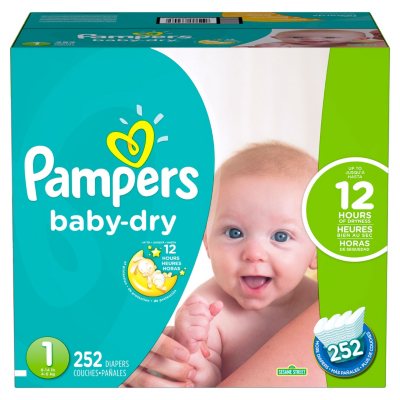 Pampers Baby Dry Diapers (Choose Your Size) - Sam's Club