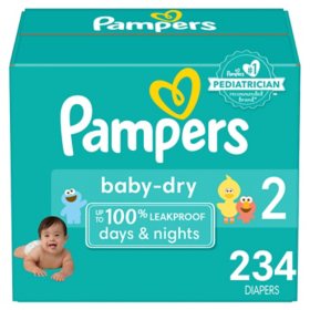 Pampers Baby Dry One-Month Supply Diapers (Choose Your Size)
