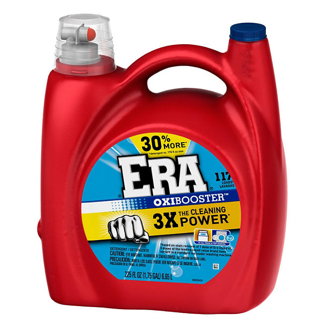 Era 3X HE Liquid Laundry Detergent with Oxi Booster - 225 oz. - 117 loads
