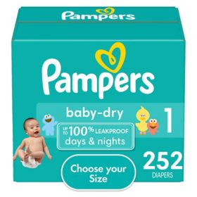Pampers Baby Dry One-Month Supply Diapers (Sizes: 1-6)