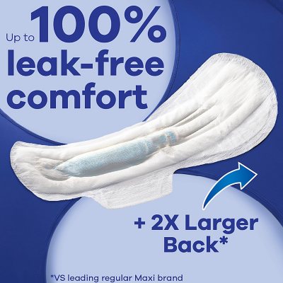 Always Maxi Pads Overnight Extra Heavy Flow 20 Each (Pack of 4)