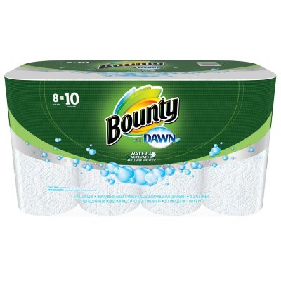 Bounty Paper Towels With Dawn Detergent (8 Large Rolls) - Sam's Club