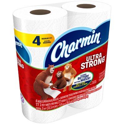 Charmin Ultra Strong Regular Roll Toilet Paper (4 ct.) - Sam's Club