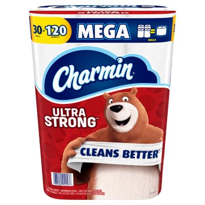 Charmin Ultra Strong Toilet Paper 30 Mega Rolls - Sam's Club