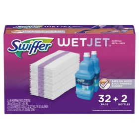 Swiffer Wetjet Mopping Refill Pack 32 Refill Pads Plus 2