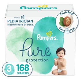 Pampers Pure Protection One-Month Supply Diapers (Choose Your Size)