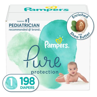 **BEST DEAL IN US** Pampers Baby Dry One-Month Supply Diapers Choose Your Size 