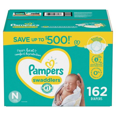 sam's club pampers newborn diapers