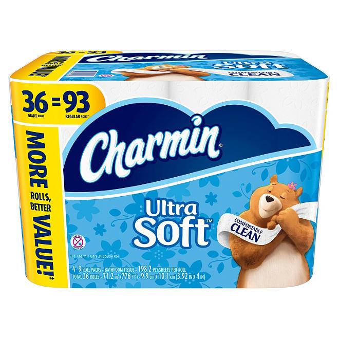 Charmin Ultra Soft Toilet Paper (198 Sheets, 36 ct.)