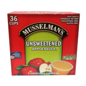 Musselman's Unsweetened Applesauce (4 oz. cups, 36 ct.)
