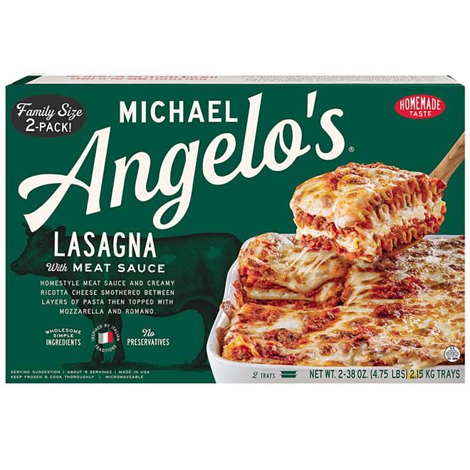 Michael Angelo's Lasagna with Meat Sauce (38 oz., 2 pk.)