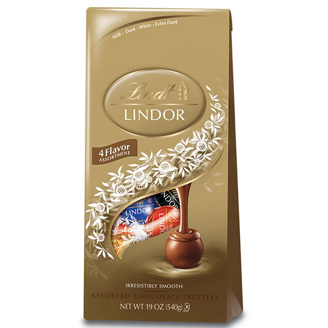 Lindt Chocolate Assorted Lindor Truffle Bag 19 oz.