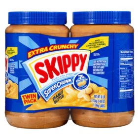 Skippy Super Chunk Peanut Butter 48 oz., 2 pk.