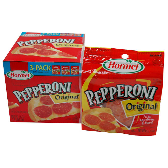 Hormel Pepperoni Original - 6 oz. - 3 pk. 