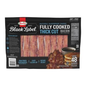 Gourmet Kitchn Kirkland Signature Fully Cooked Bacon (144 - 150 Slices, 48  Total oz) - Naturally Wood Smoked - Pre-Sliced - Microwavable, 1 Pound