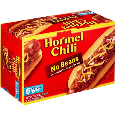 Hormel Chili No Beans 15 Oz 6pk Sam S Club