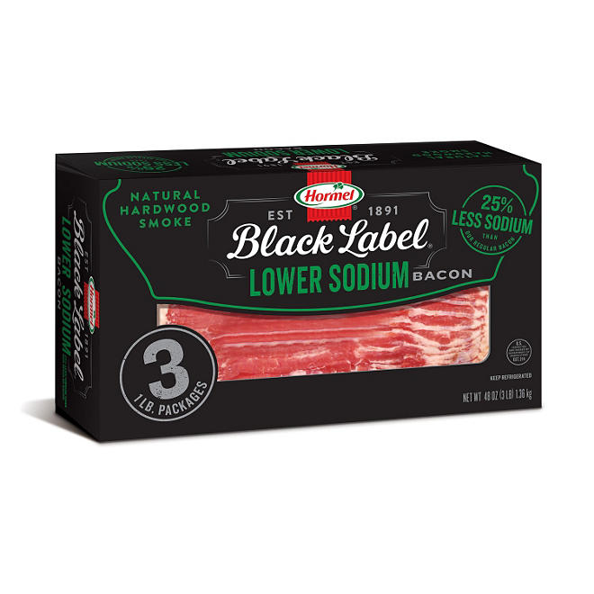 Hormel Black Label Lower Sodium Bacon (1 lb., 3 pk.)