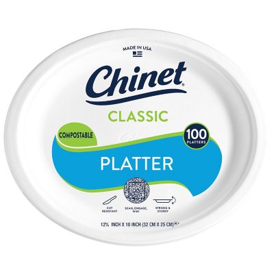 Chinet 9.5 Square Dinner Plate (135ct.) - Sam's Club