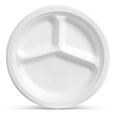 Disposable paper plates with on sale sections