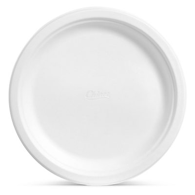 Comfy Package 9 Inch Paper Plates Bulk Pack White Disposable Plates Heavy  Duty, 300-Pack 