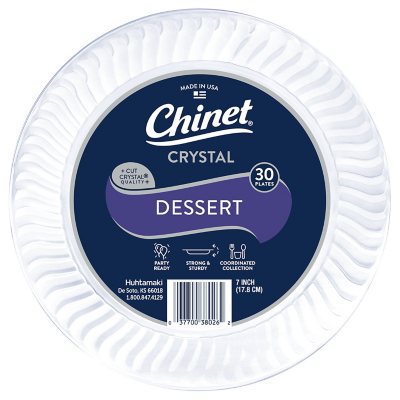 Chinet, Plates, Plastic, 10 Inch, 16 Count (Pack of 2), 2 packs - Foods Co.