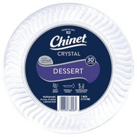 Chinet Crystal Clear Plastic Dessert Plate, 7" 150 ct.