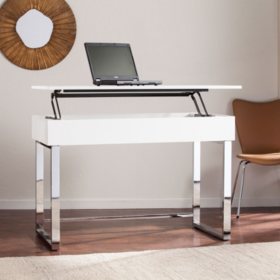 Ikamu Adjustable Sit To Stand Desk White Sam S Club