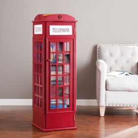 Red Telephone Booth Storage Cabinet Sam S Club