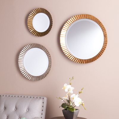 Kingsley Decorative Mirrors, 3-Piece Set - Sam's Club