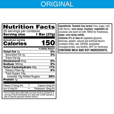 Kellogg's® Rice Krispies® cereal - SmartLabel™