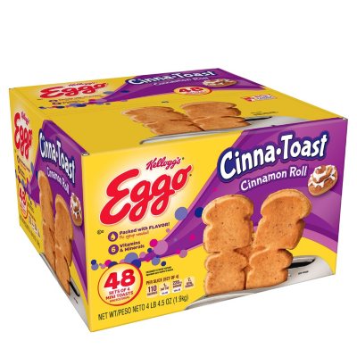 Eggo Cinna Toasts 48 Slices Sam S Club