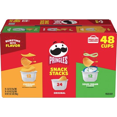 Pringles Potato Crisps Chips, Variety Pack, Snacks Stacks ( oz. box, 48  ct.) - Sam's Club