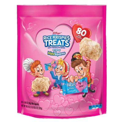 Kellogg's Rice Krispies Treats Valentine Mini-Squares (80 ct.) - Sam's Club
