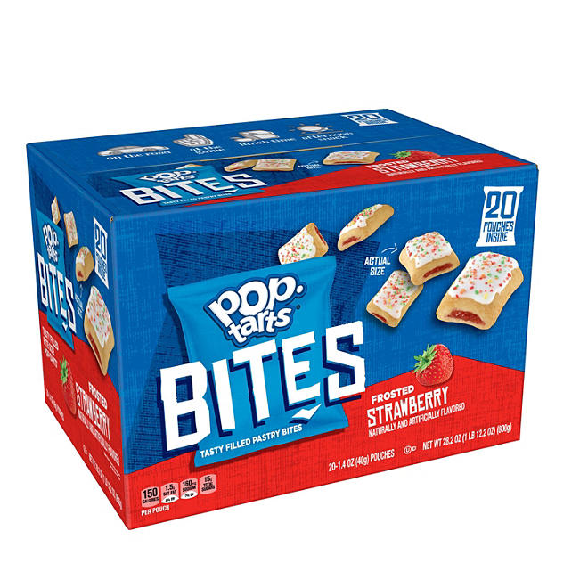 Pop-Tarts Bites, Frosted Strawberry (28.2 oz., 20 ct.)