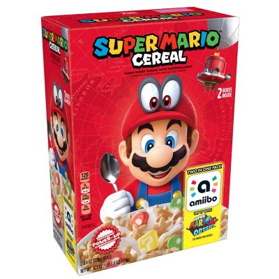 Super Mario Breakfast Cereal, Mixed Berry with Marshmallows ( oz., 2  pk.) - Sam's Club