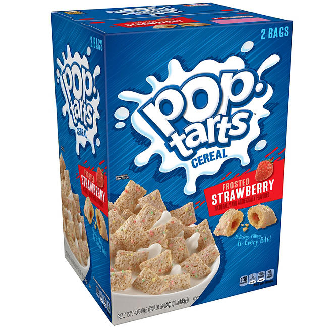 Kellogg's Pop-Tarts Breakfast Cereal, Frosted Strawberry (40 oz.)