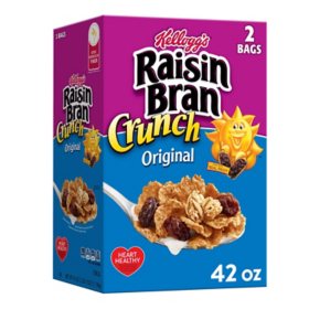 Kellogg's Original Raisin Bran Crunch Breakfast Cereal (42 oz.)