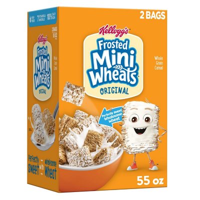 UPC 038000214141 product image for Kellogg's Frosted Mini-Wheats Breakfast Cereal, 55 oz. | upcitemdb.com