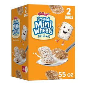 Frosted Mini-Wheats Breakfast Cereal 55oz., 2pk.