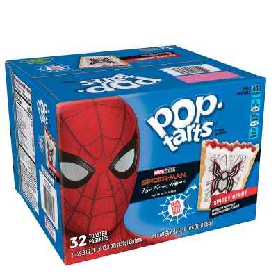 Kellogg S Pop Tarts Marvel S Spider Man Toaster Pastries Spidey Berry 58 6 Oz 16 Ct Sam S Club