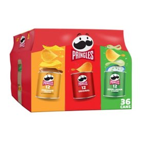 Pringles Grab-n-Go Variety Pack Chips, 36 pk.