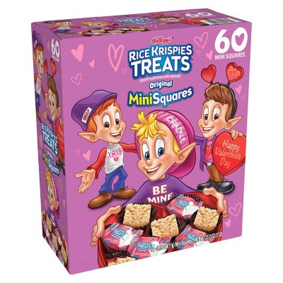 Kellogg's Rice Krispies Treats Valentine Mini-Squares (60 ct.) - Sam's Club