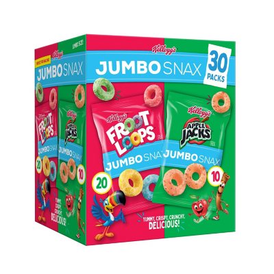 Kellogg's Froot Loops Jumbo Snax Original Cereal Snacks - Shop Cereal at  H-E-B