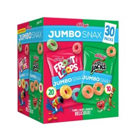 Kellogg's Variety Jumbo Snax Cereal 30 pk.